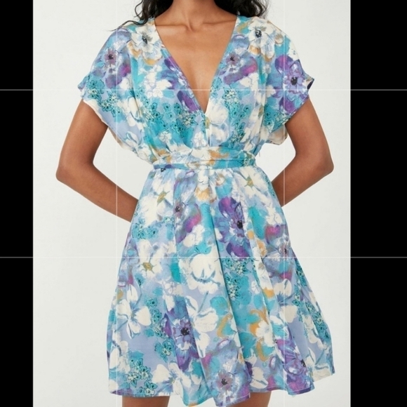 Free People freddy tie mini dress, size S, nwt - Picture 8 of 9
